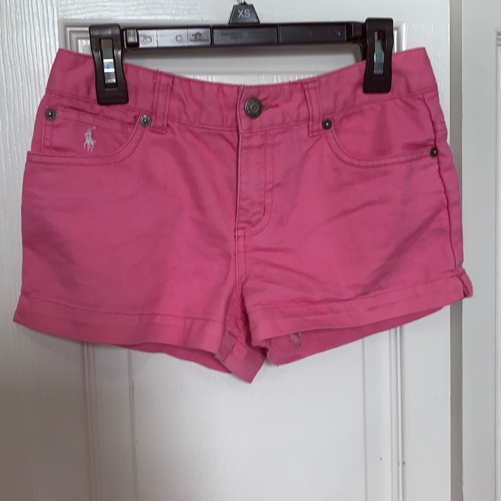 Pink shorts, size 12